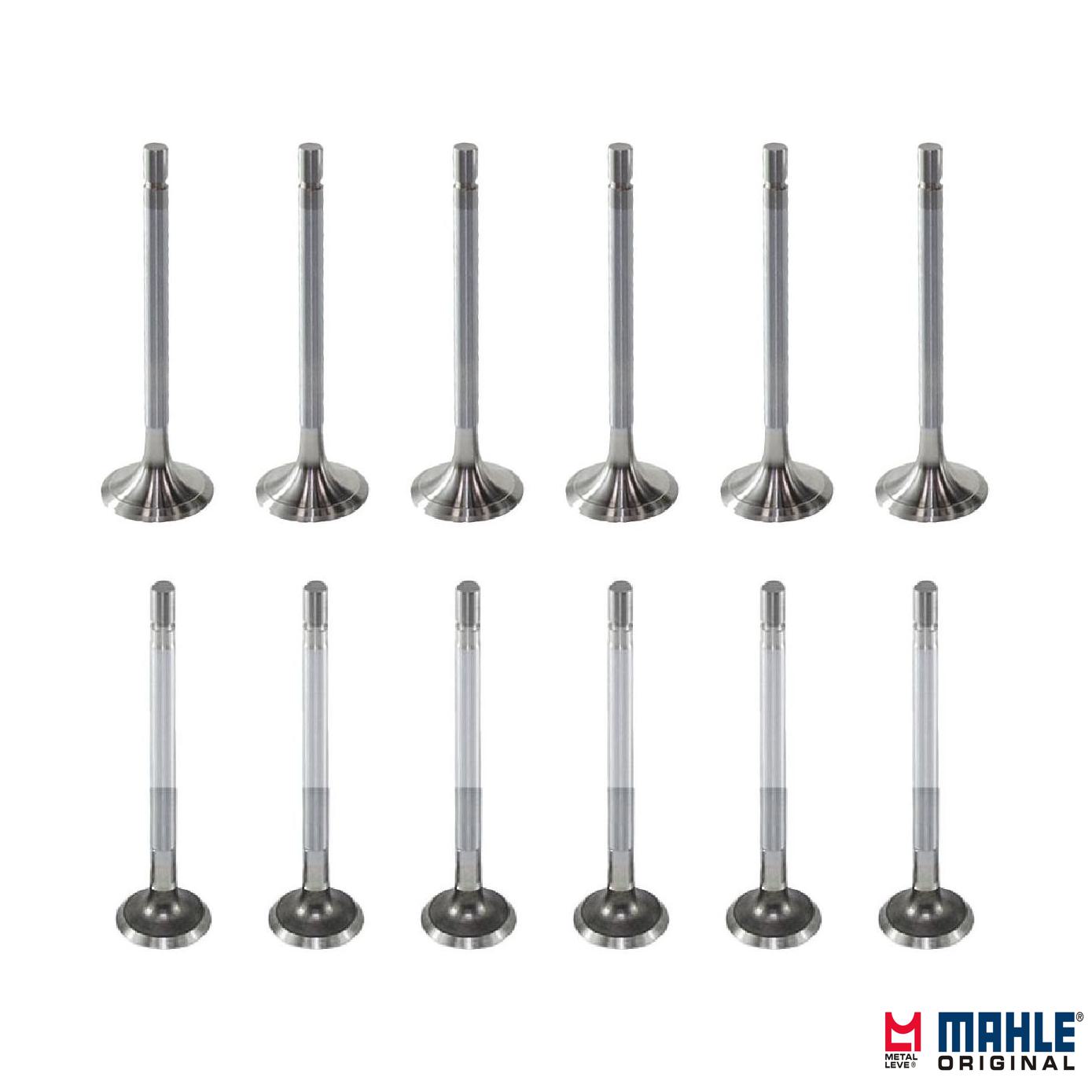 Kit com 6 Válvulas de Admissão e 6 Válvulas de Escape - Mahle Metal Leve - VA0480006 STD / VE0480005 STD