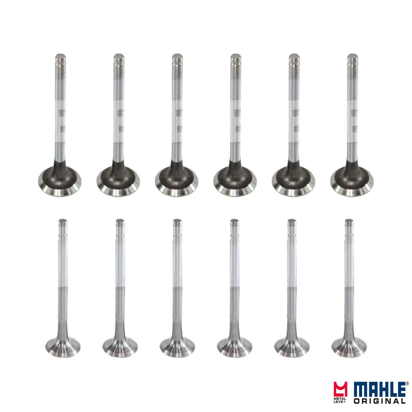 Kit com 6 Válvulas de Admissão e 6 Válvulas de Escape - Mahle Metal Leve - VA0480004 STD / VE0480003 STD