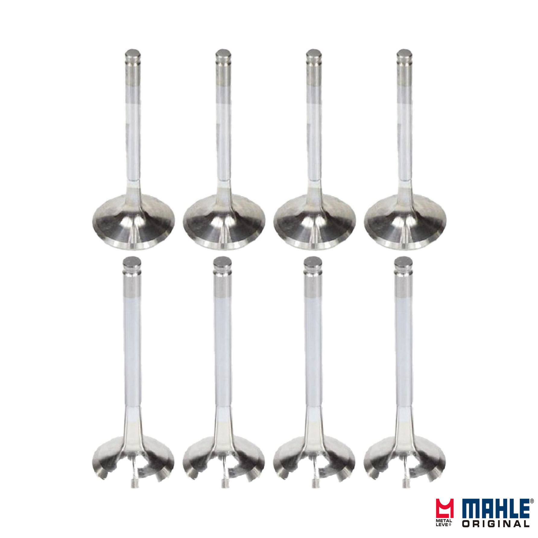 Kit com 4 Válvulas de Admissão e 4 Válvulas de Escape - Mahle Metal Leve - VA0250159 STD / VE0250158 STD