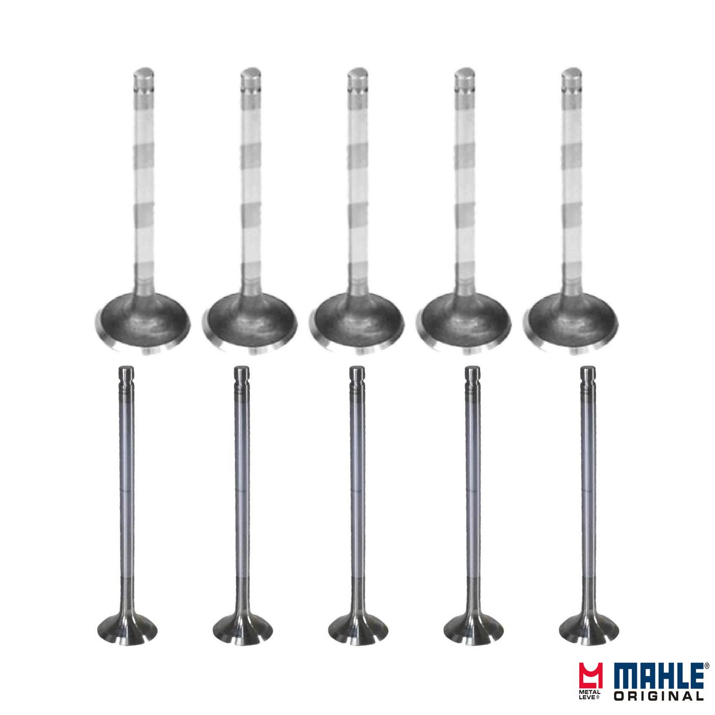 Kit com 5 Válvulas de Admissão e 5 Válvulas de Escape - Mahle Metal Leve - VA0480048 STD / VE0480047 STD