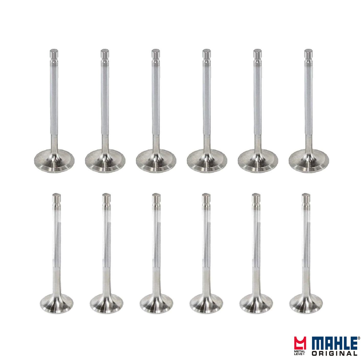 Kit com 6 Válvulas de Admissão e 6 Válvulas de Escape - Mahle Metal Leve - VA0760013 STD / VE0760012 STD