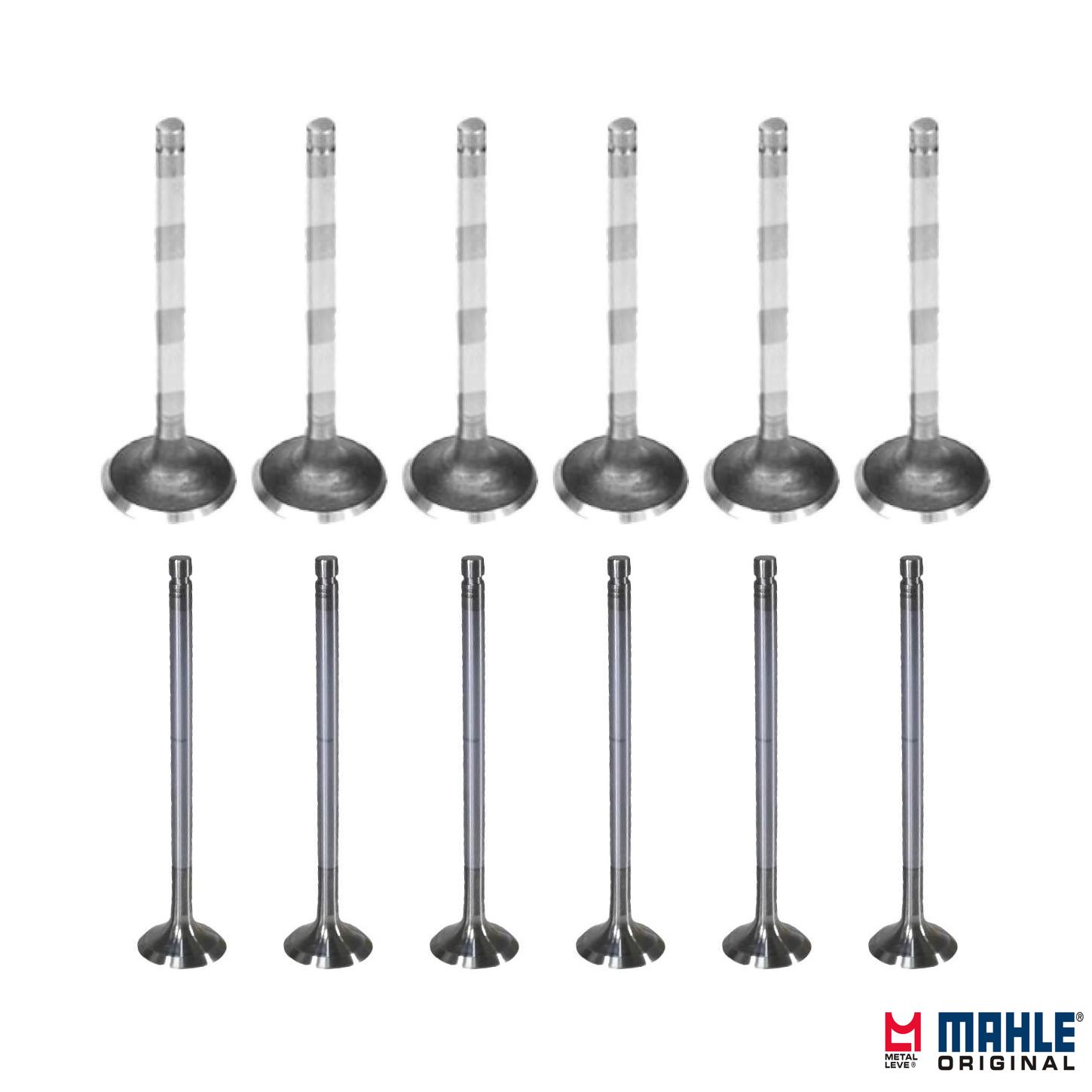 Kit com 6 Válvulas de Admissão e 6 Válvulas de Escape - Mahle Metal Leve - VA0480048 STD / VE0480047 STD