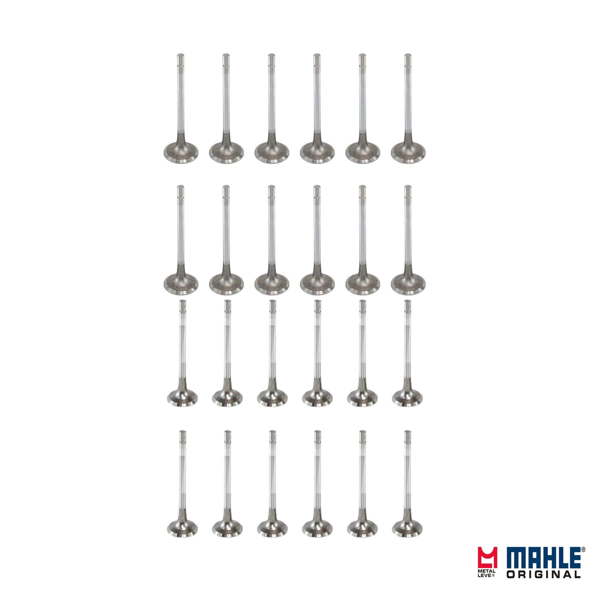 Kit com 12 Válvulas de Admissão e 12 Válvulas de Escape - Mahle Metal Leve - VA0480193 STD / VE0480194 STD