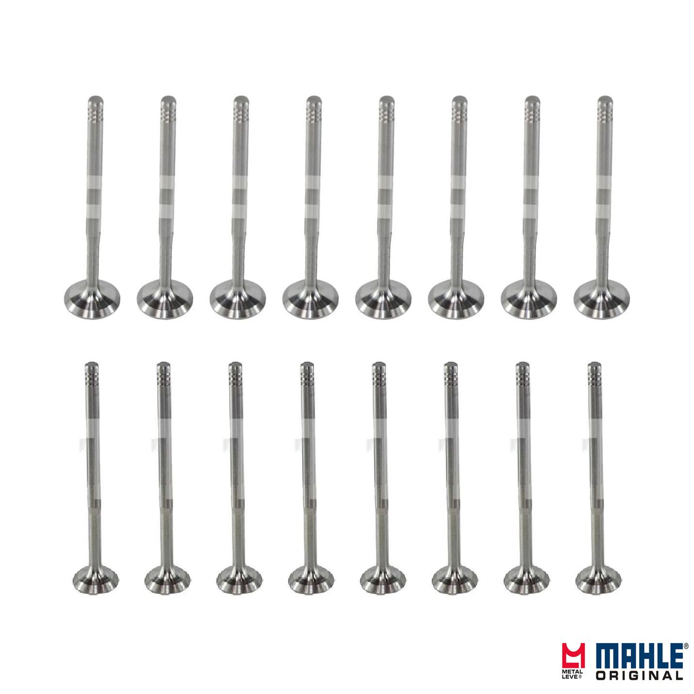 Kit com 8 Válvulas de Admissão e 8 Válvulas de Escape - Mahle Metal Leve - VA0700009 STD / VE0700008 STD