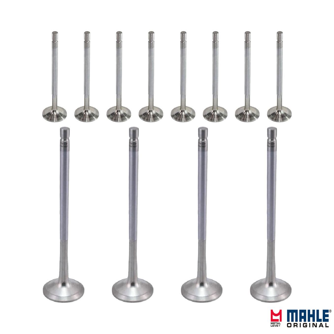 Kit com 8 Válvulas de Admissão e 4 Válvulas de Escape - Mahle Metal Leve - VA0480244 STD / VE0481487 STD