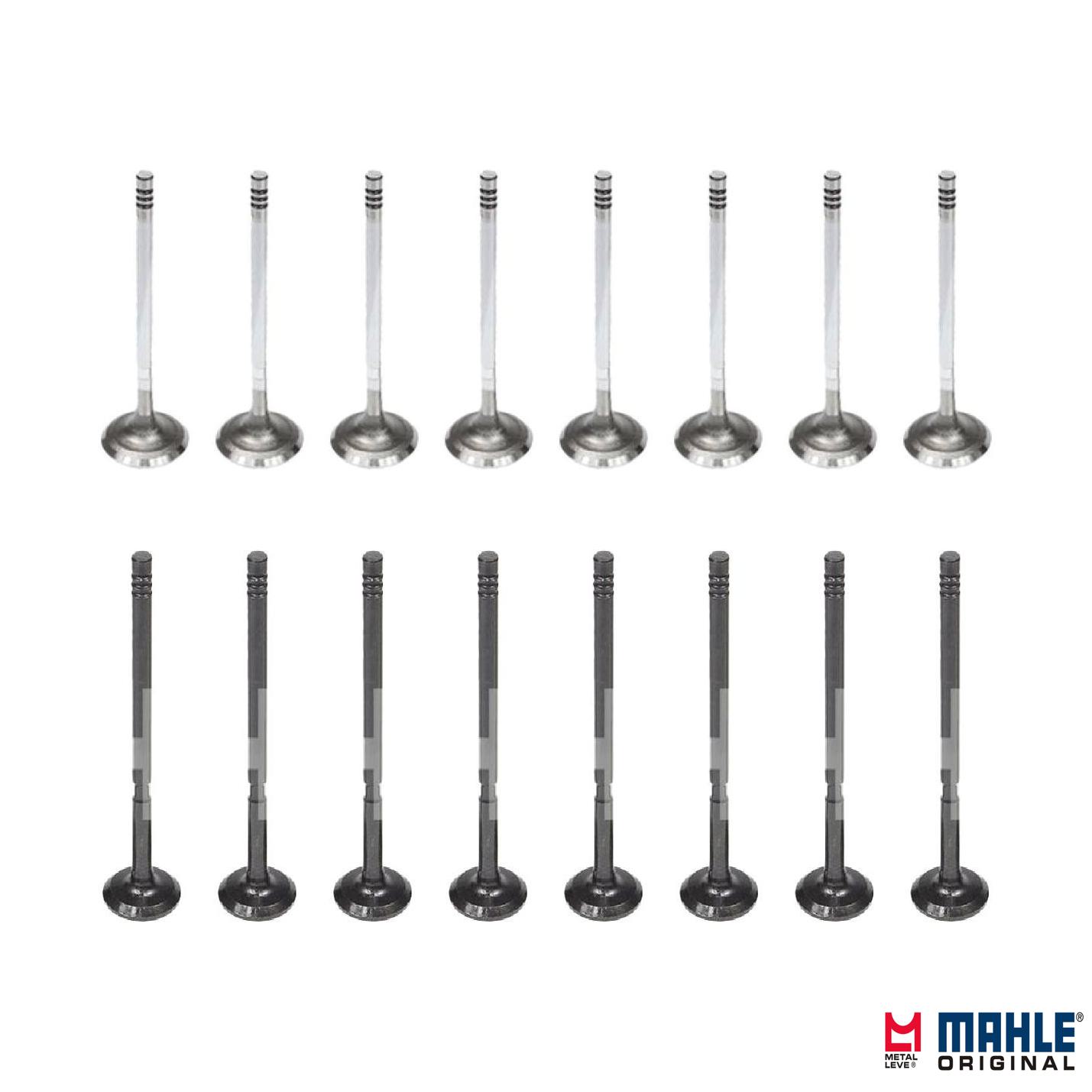 Kit com 8 Válvulas de Admissão e 8 Válvulas de Escape - Mahle Metal Leve - VA0251610 STD / VE0251611 STD