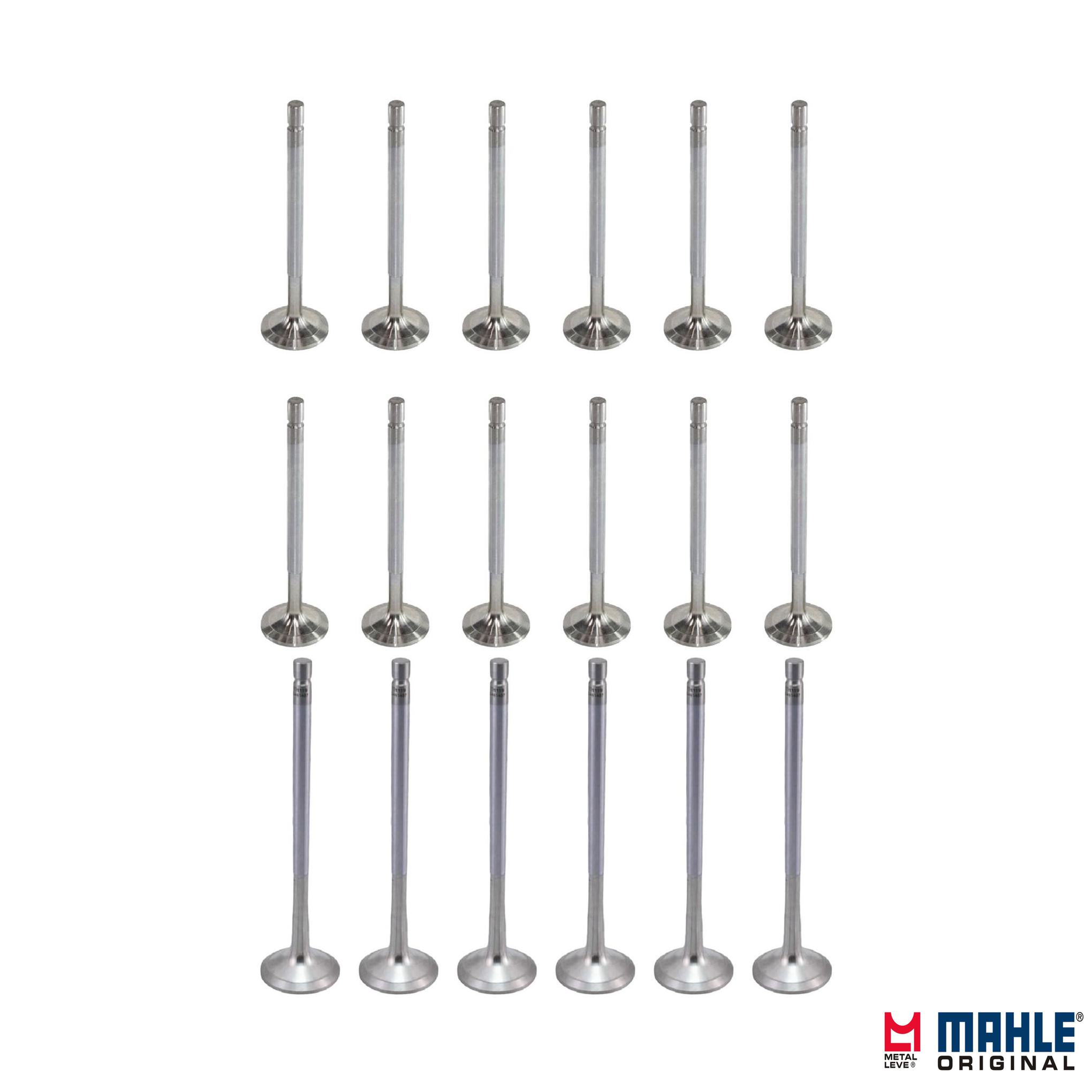 Kit com 12 Válvulas de Admissão e 6 Válvulas de Escape - Mahle Metal Leve - VA0480244 STD / VE0481487 STD