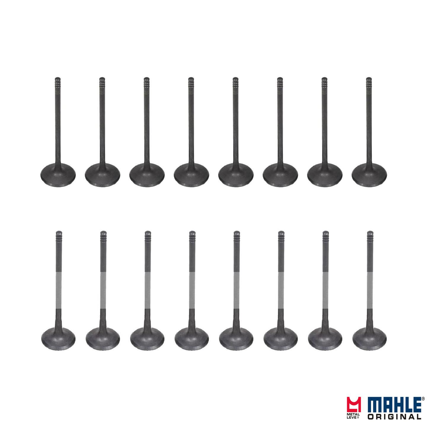 Kit com 8 Válvulas de Admissão e 8 Válvulas de Escape - Mahle Metal Leve - VA0141579 STD / VE0141580 STD