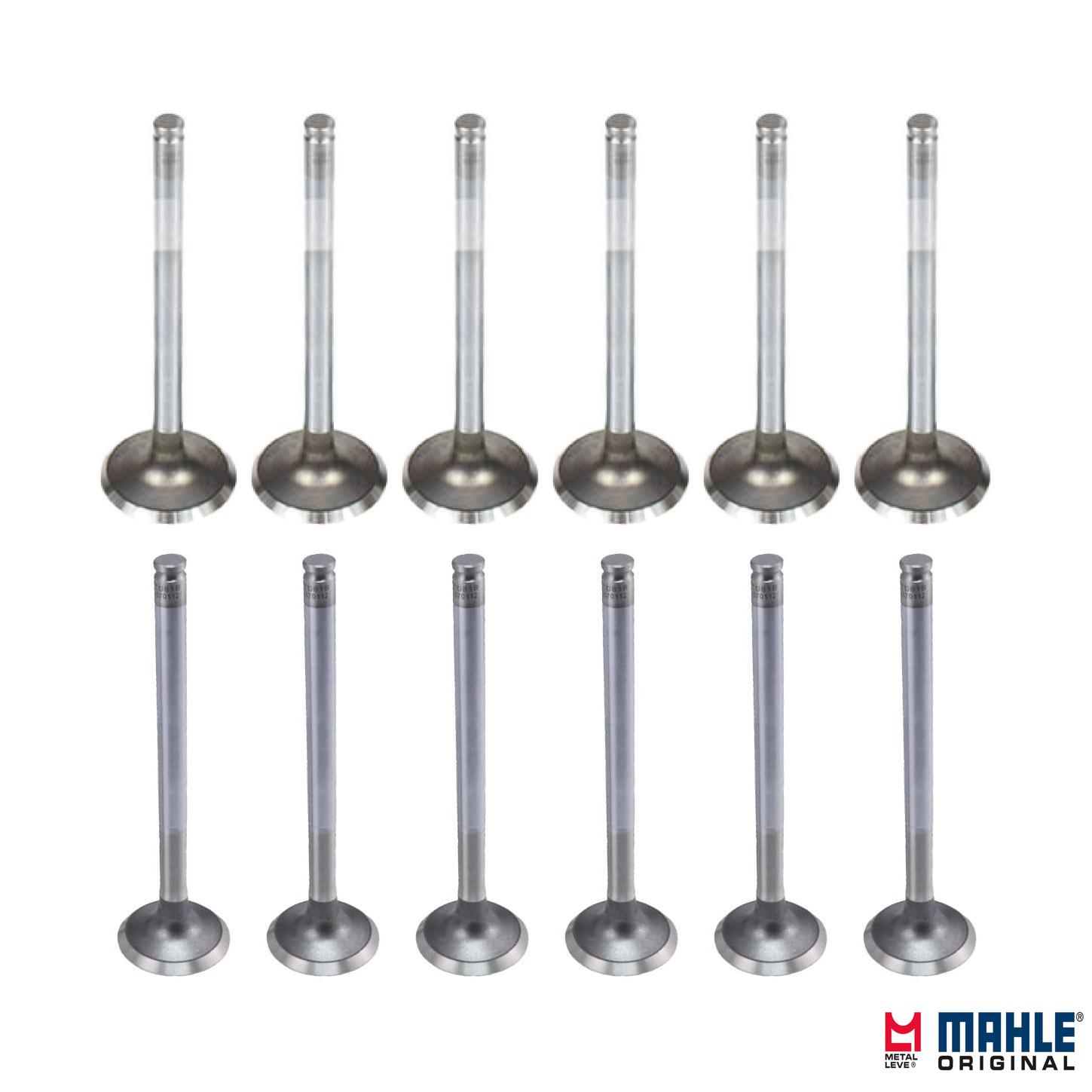 Kit com 6 Válvulas de Admissão e 6 Válvulas de Escape - Mahle Metal Leve - VA0570111 STD / VE0570112 STD