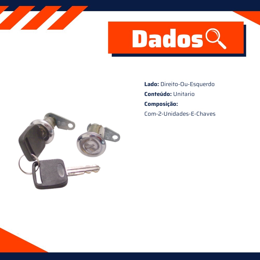 Cilindro da Porta Dianteira para Ford Belina e Corcel - Universal Automotive - 30255