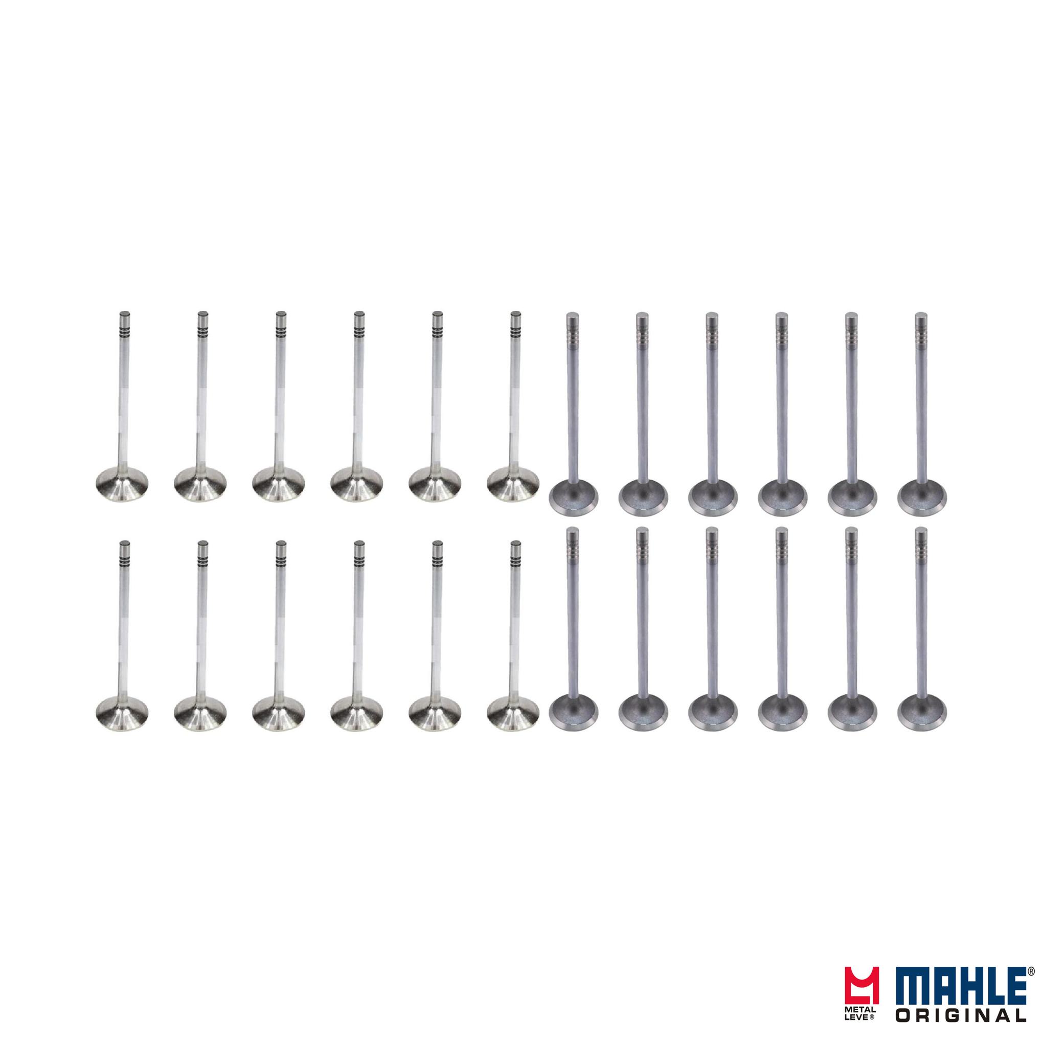 Kit com 12 Válvulas de Admissão e 12 Válvulas de Escape - Mahle Metal Leve - VA0461693 STD / VE0461694 STD