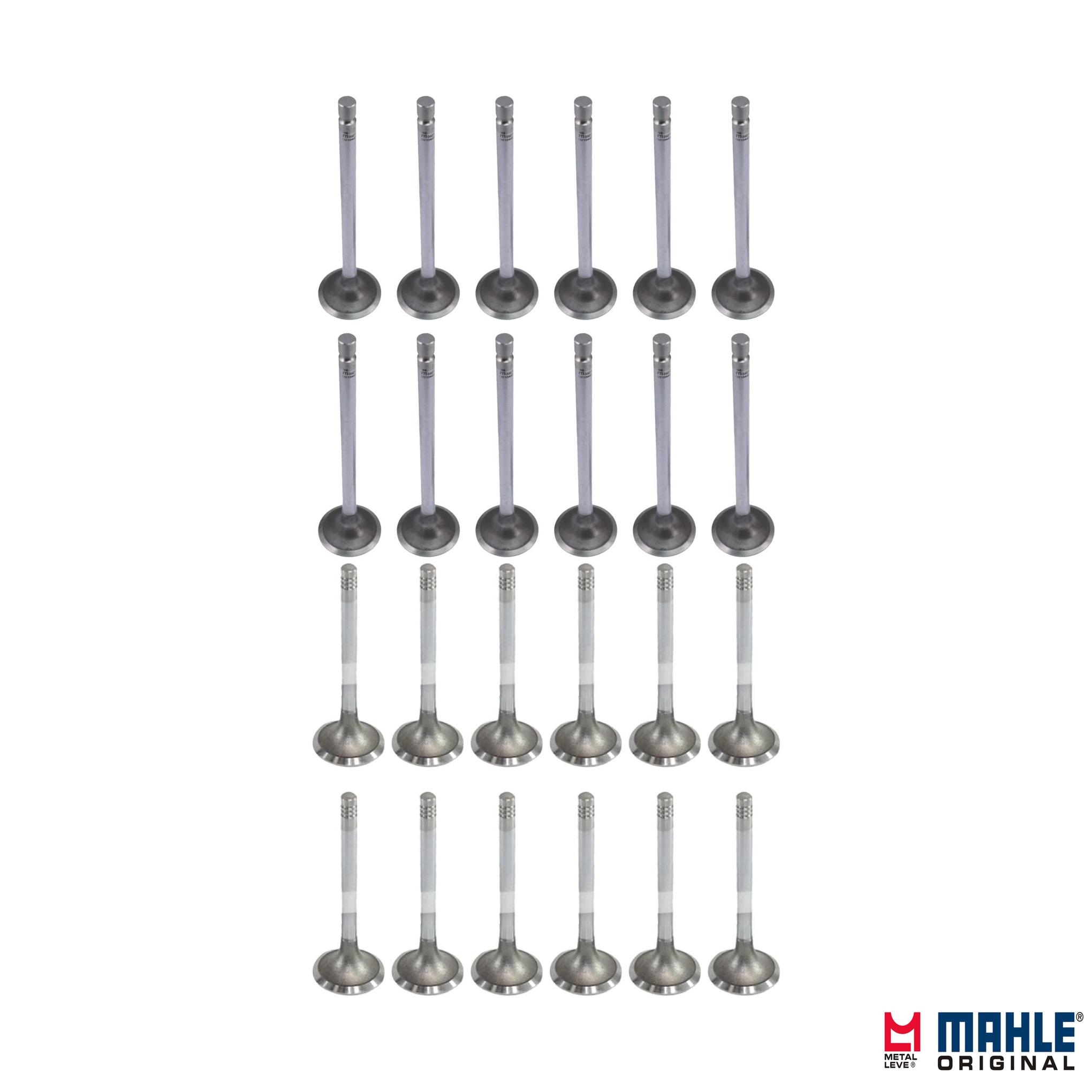 Kit com 12 Válvulas de Admissão e 12 Válvulas de Escape - Mahle Metal Leve - VA0210442 STD / VE0210443 STD