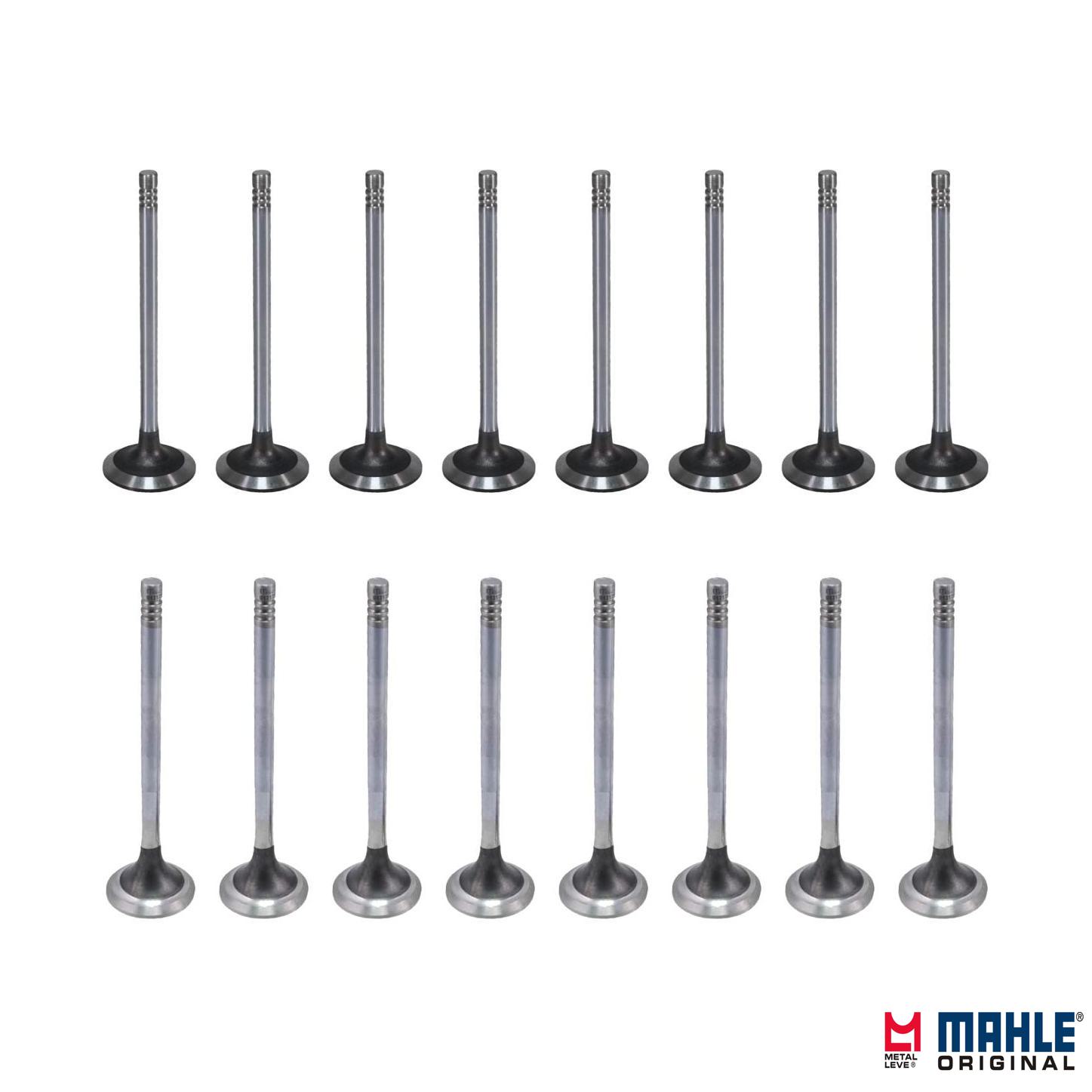 Kit com 8 Válvulas de Admissão e 8 Válvulas de Escape - Mahle Metal Leve - VA0131750 STD / VE0131751 STD