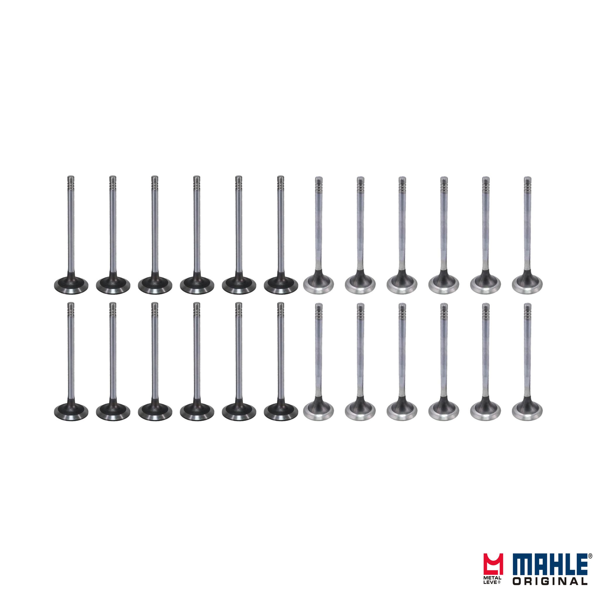 Kit com 12 Válvulas de Admissão e 12 Válvulas de Escape - Mahle Metal Leve - VA0131750 STD / VE0131751 STD