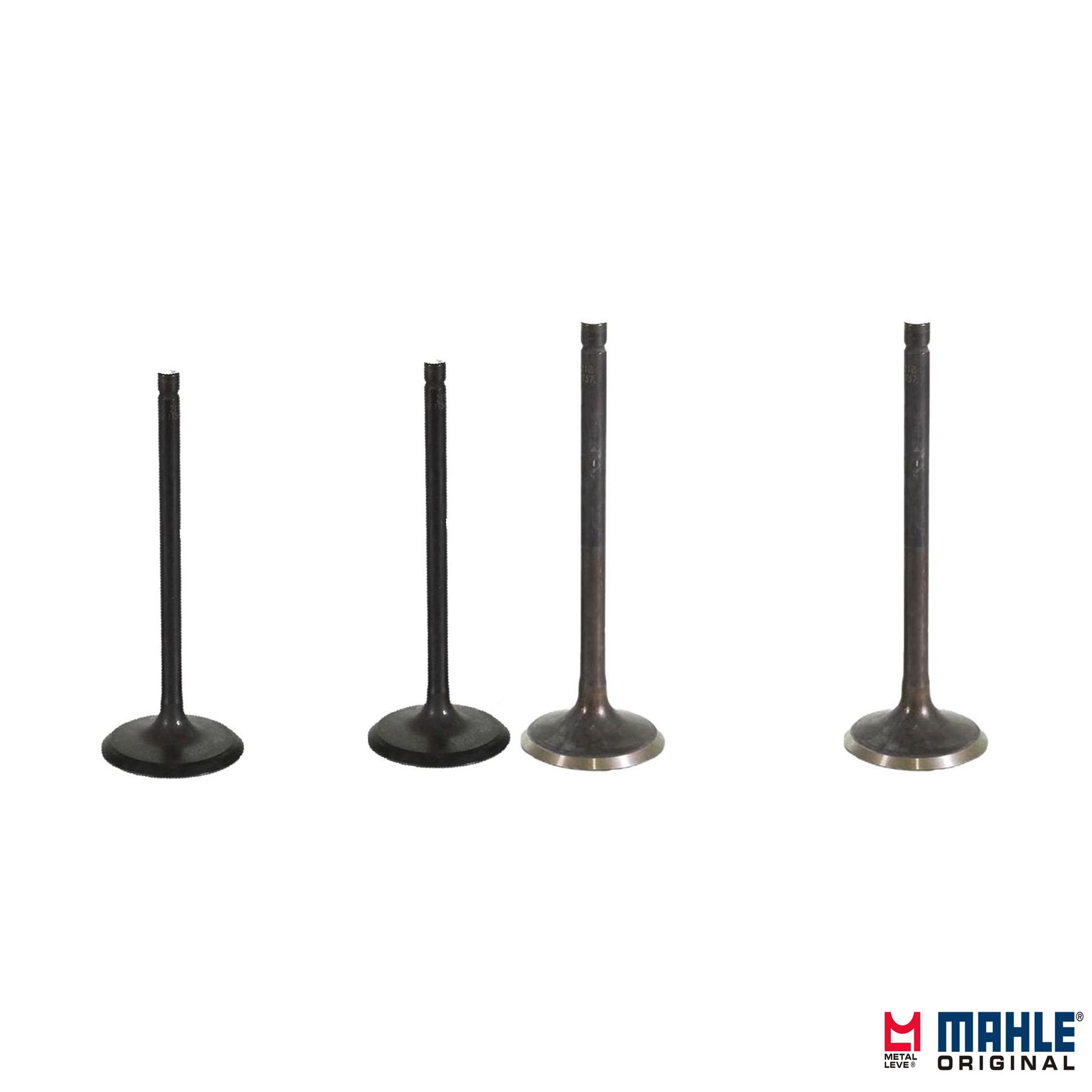 Kit com 2 Válvulas de Admissão e 2 Válvulas de Escape - Mahle Metal Leve - VA0521736 STD / VE0521737 STD
