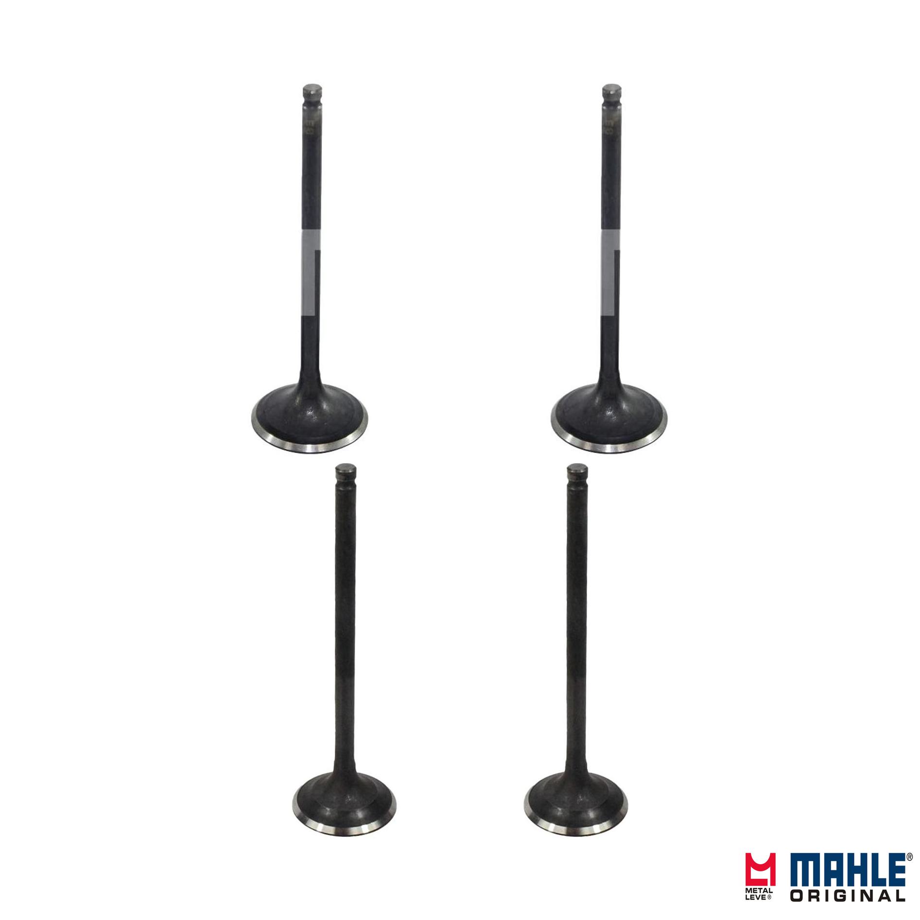Kit com 2 Válvulas de Admissão e 2 Válvulas de Escape - Mahle Metal Leve - VA0510269 STD / VE0510270 STD