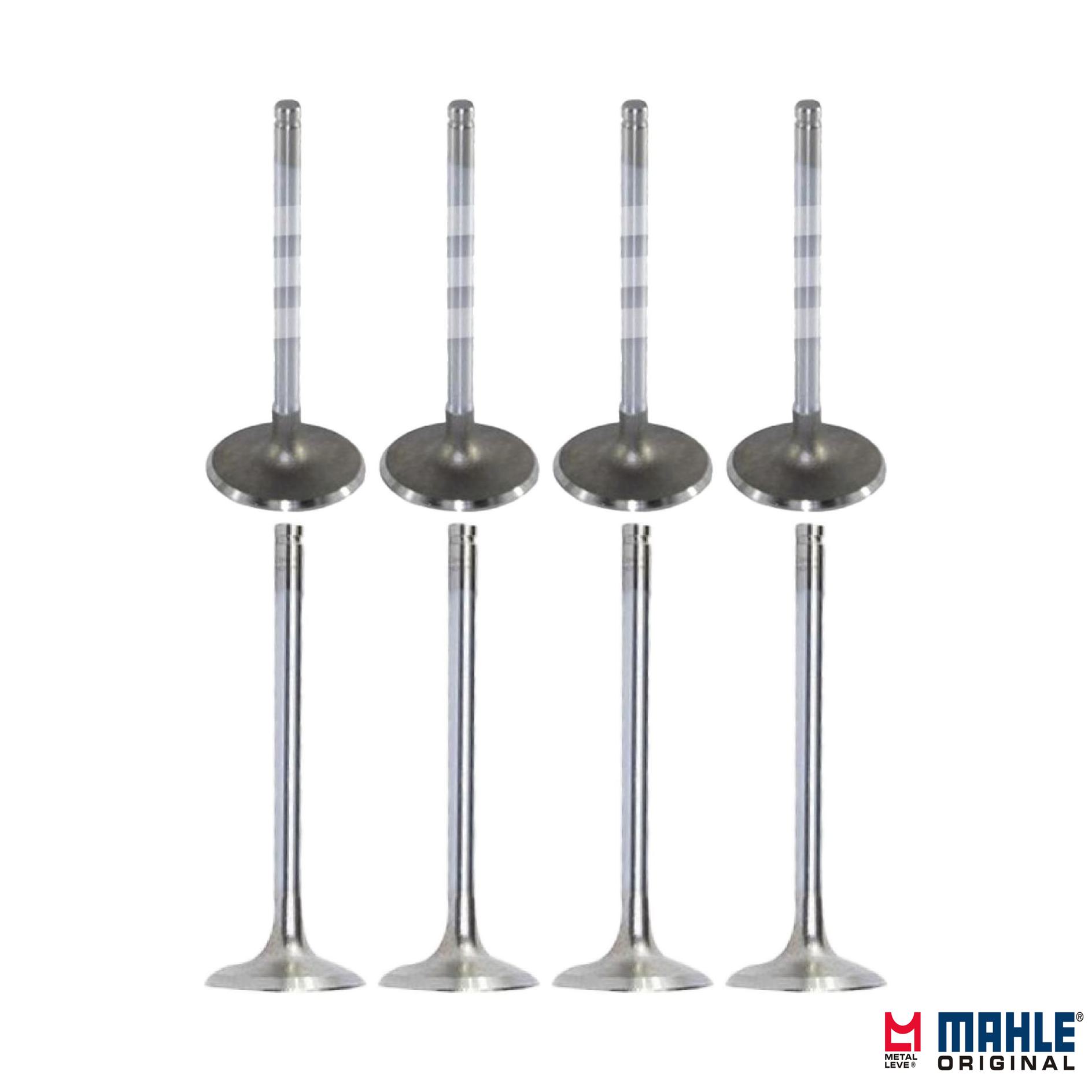 Kit com 4 Válvulas de Admissão e 4 Válvulas de Escape - Mahle Metal Leve - VA0140040 STD / VE0140039 STD