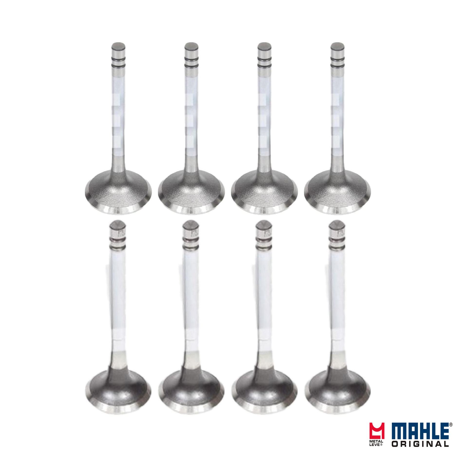 Kit com 4 Válvulas de Admissão e 4 Válvulas de Escape - Mahle Metal Leve - VA0180389 STD / VE0180305 STD