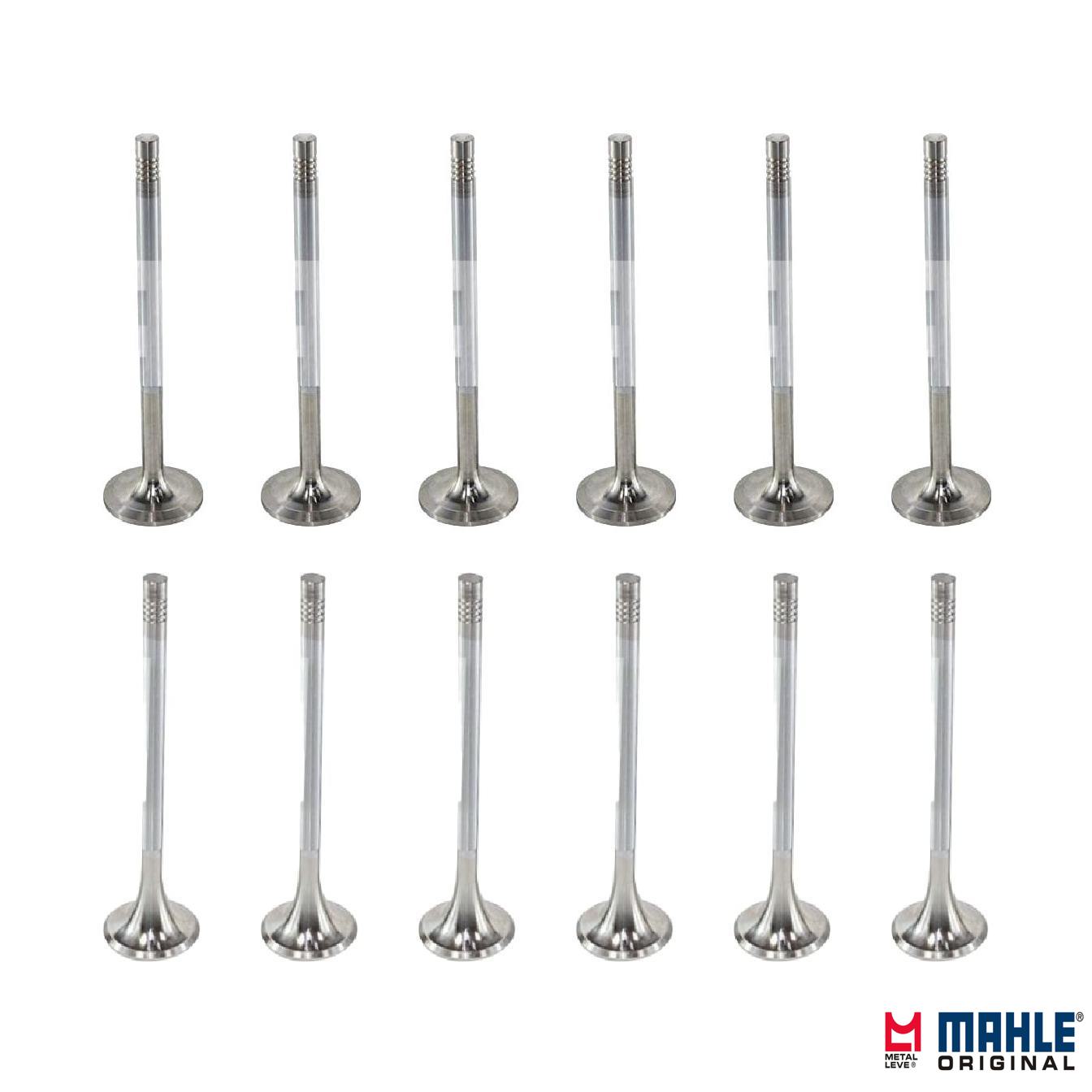Kit com 6 Válvulas de Admissão e 6 Válvulas de Escape - Mahle Metal Leve - VA0761423 STD / VE0761424 STD