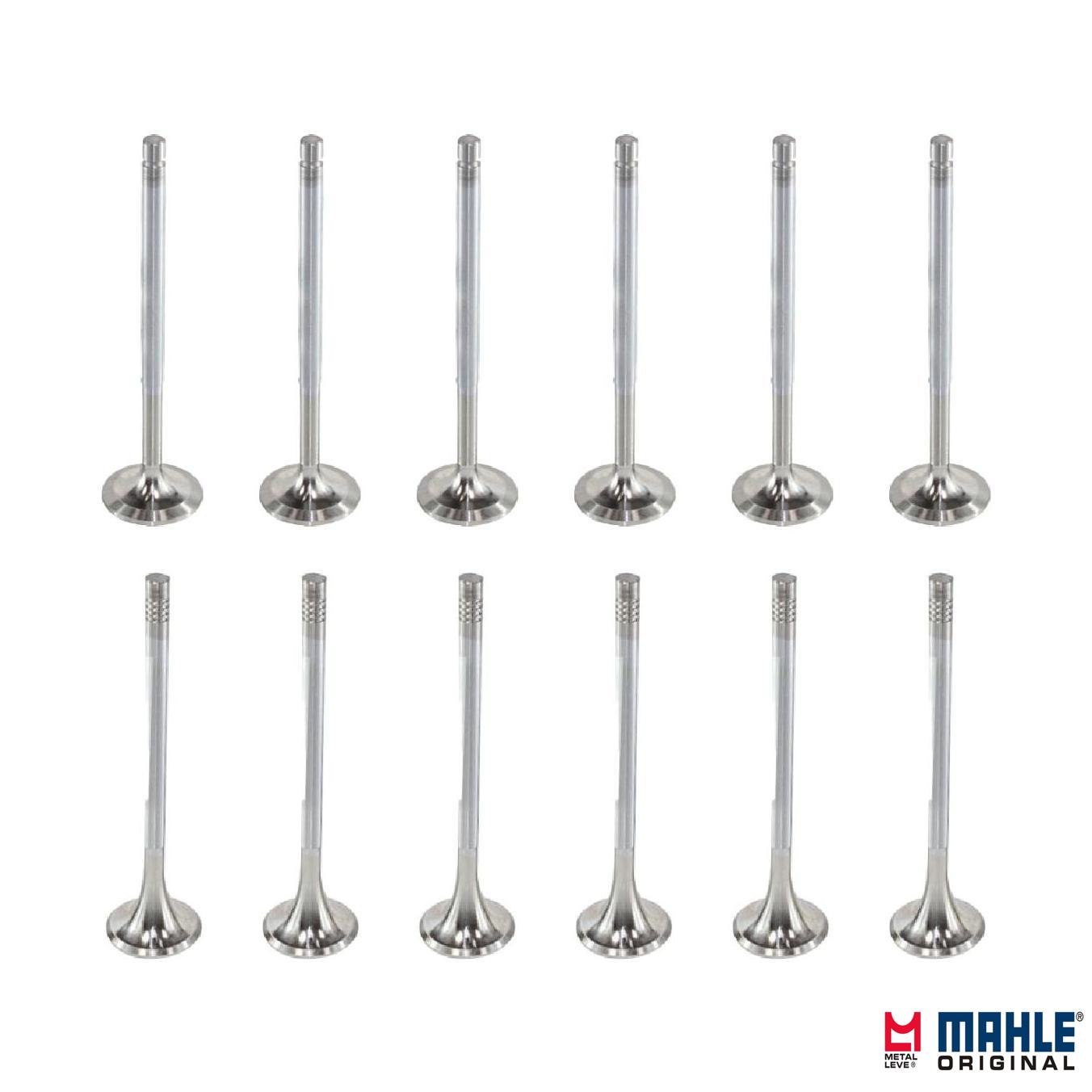 Kit com 6 Válvulas de Admissão e 6 Válvulas de Escape - Mahle Metal Leve - VA0760103 STD / VE0761424 STD