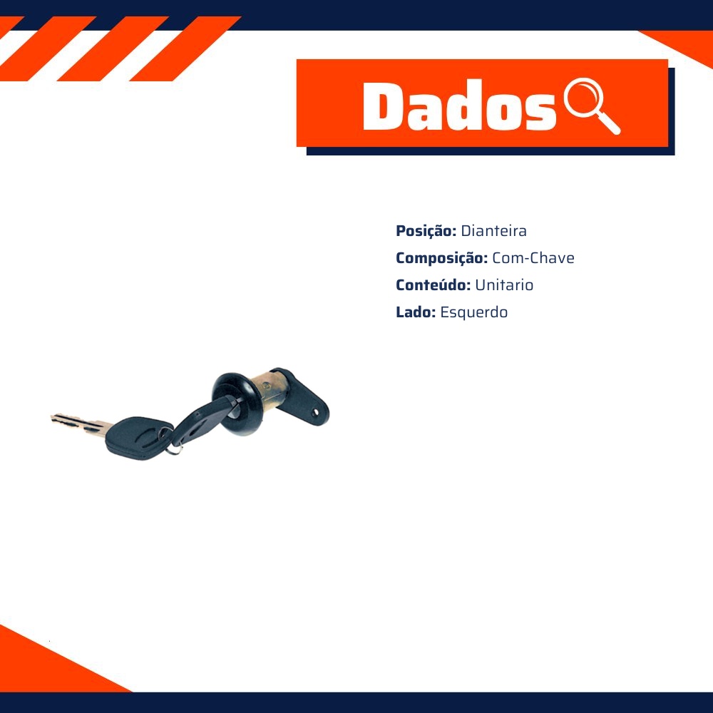 Cilindro da Porta Dianteira para Ford Escort e Verona - Universal Automotive - 30119
