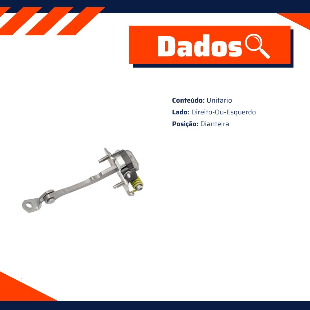 Limitador da Porta para Renault CLIO - Universal Automotive - 11313