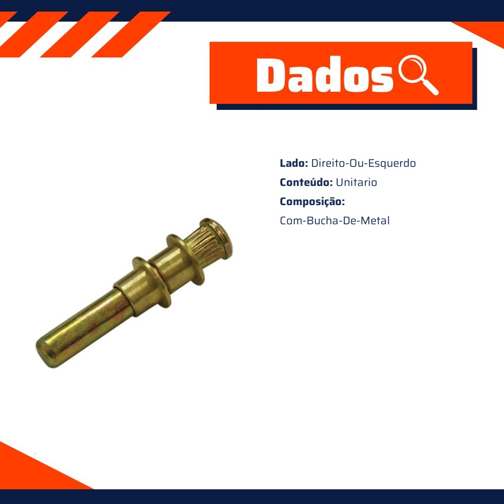 Pino da Dobradiça da Porta Dianteira para Ford F-1000 e F-4000 - Universal Automotive - 30973