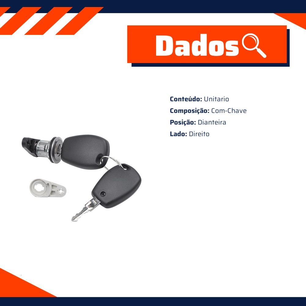 Cilindro da Porta para Renault Logan - Universal Automotive - 11204