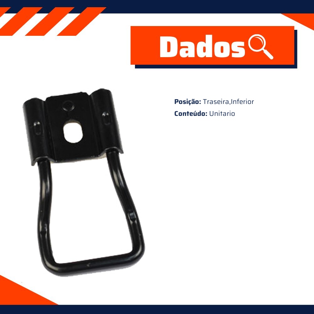 Batente da Tampa Baú para Renault Kangoo - Universal Automotive - 11386