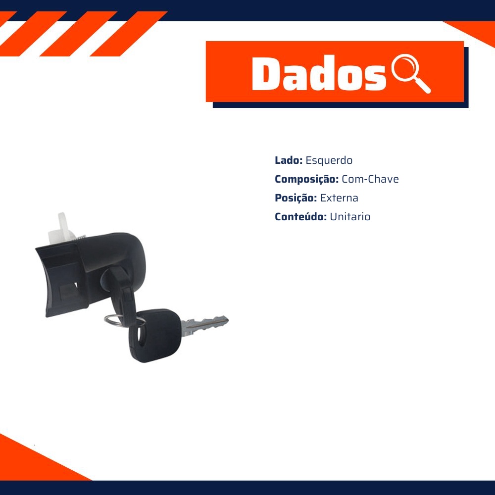 Base da Maçaneta da Porta Dianteira para Ford Ecosport e Fiesta - Universal Automotive - 30788