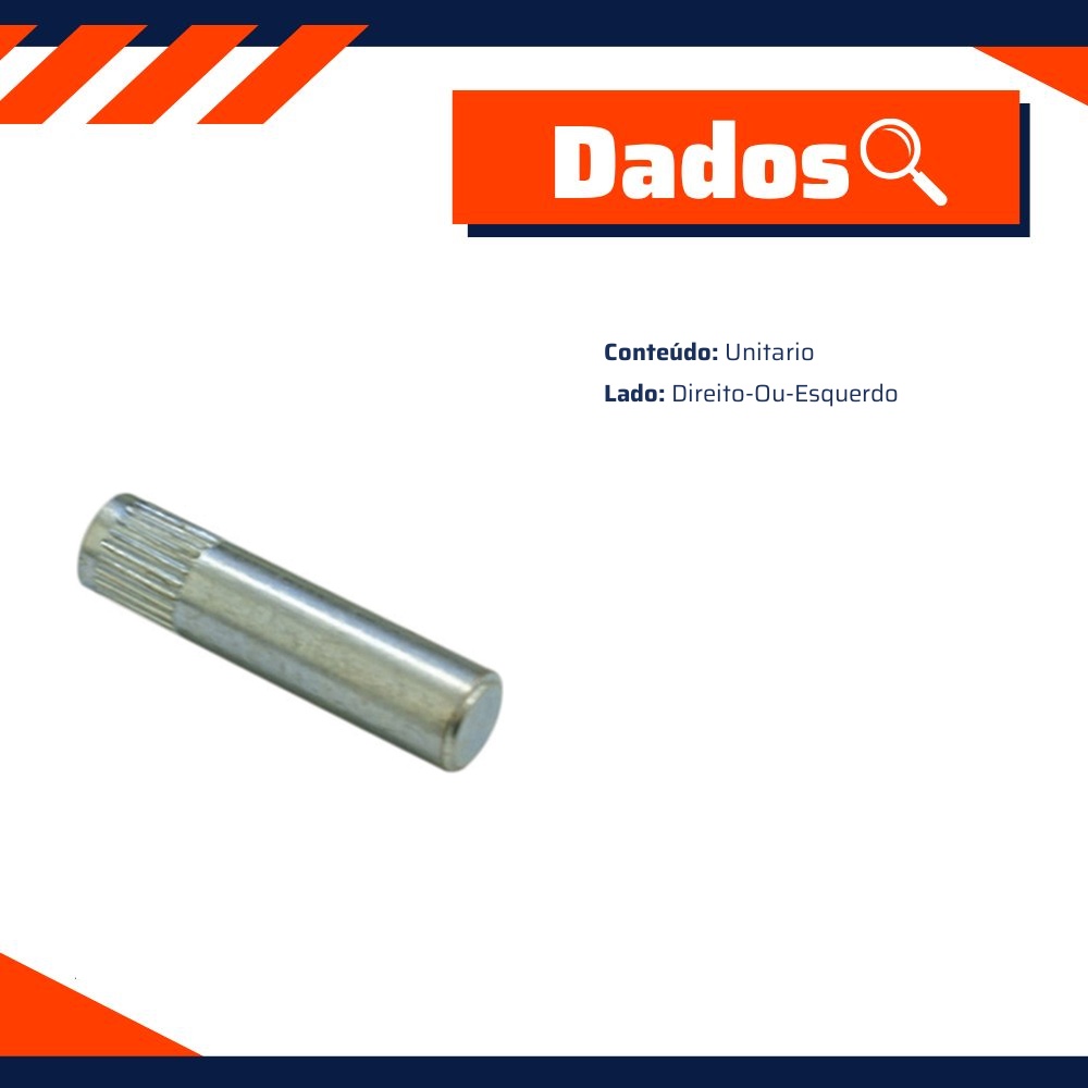 Pino da Dobradiça da Porta Dianteira para Volkswagen Quantum e Santana - Universal Automotive - 21590