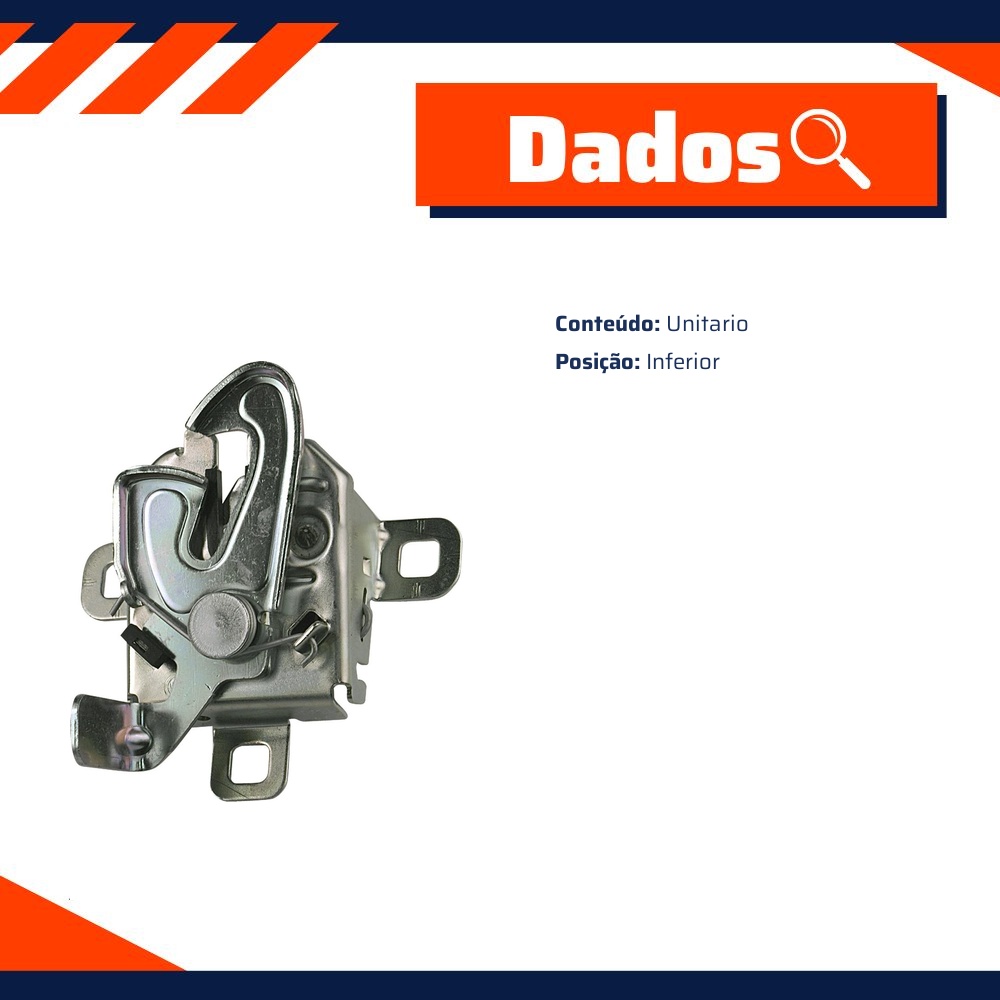 Fechadura do Capô para Fiat Doblo - Universal Automotive - 70852