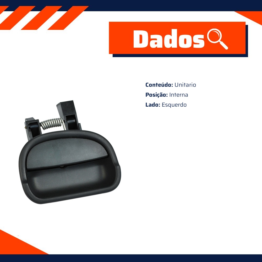 Maçaneta da Porta Traseira para Renault Kangoo - Universal Automotive - 11265
