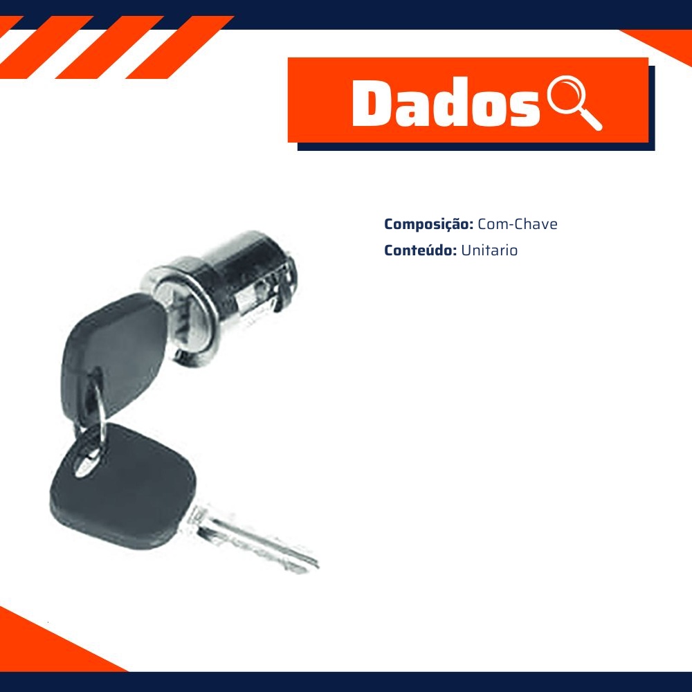 Cilindro de Ignição para Ford Ecosport e Fiesta - Universal Automotive - 30807