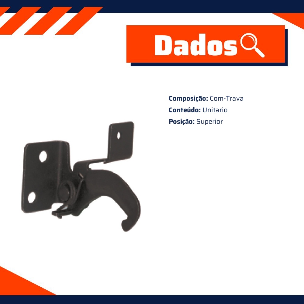 Fechadura do Capô para Chevrolet Blazer e S10 - Universal Automotive - 40762