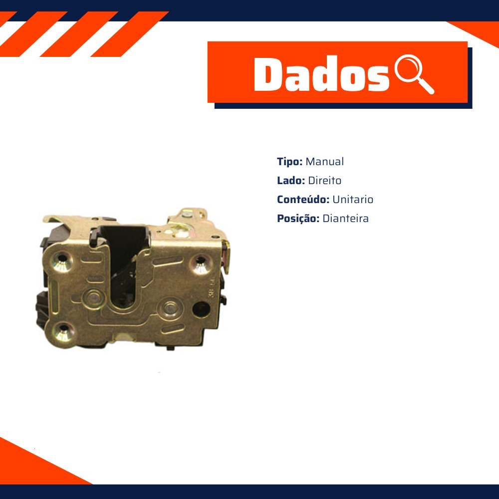 Fechadura da Porta para Renault Kangoo - Universal Automotive - 11244