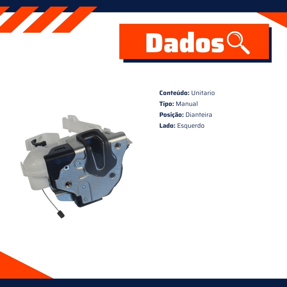 Fechadura da Porta para Volkswagen FOX e Spacefox - Universal Automotive - 21995