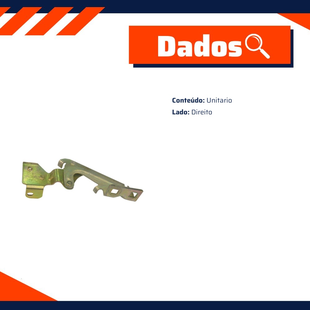 Dobradiça do Capô para Renault Kangoo - Universal Automotive - 11186