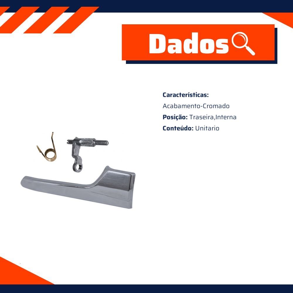 Maçaneta da Porta Cromada para Chevrolet Vectra - Universal Automotive - 41756