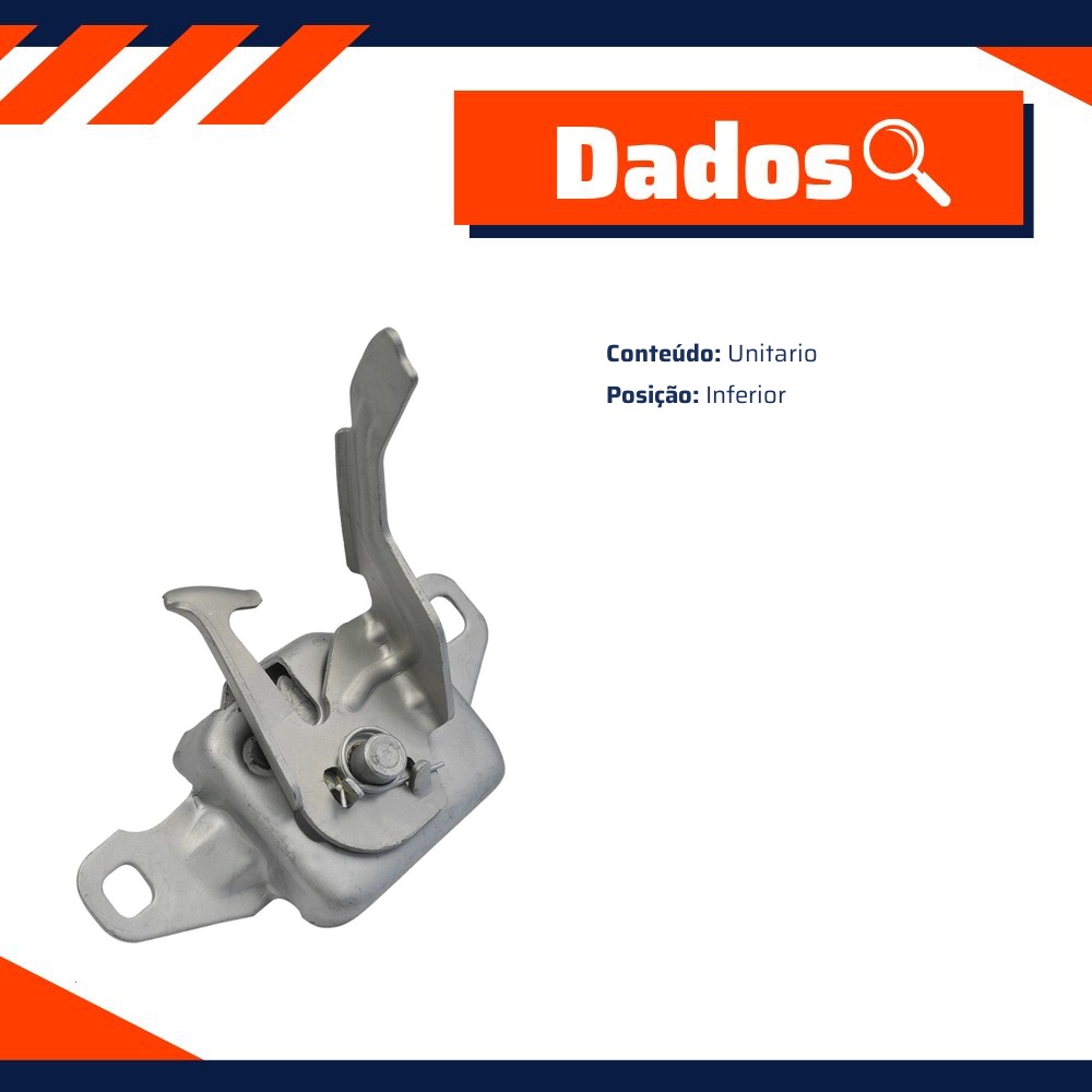Fechadura do Capô para Renault Duster e Oroch - Universal Automotive - 11355
