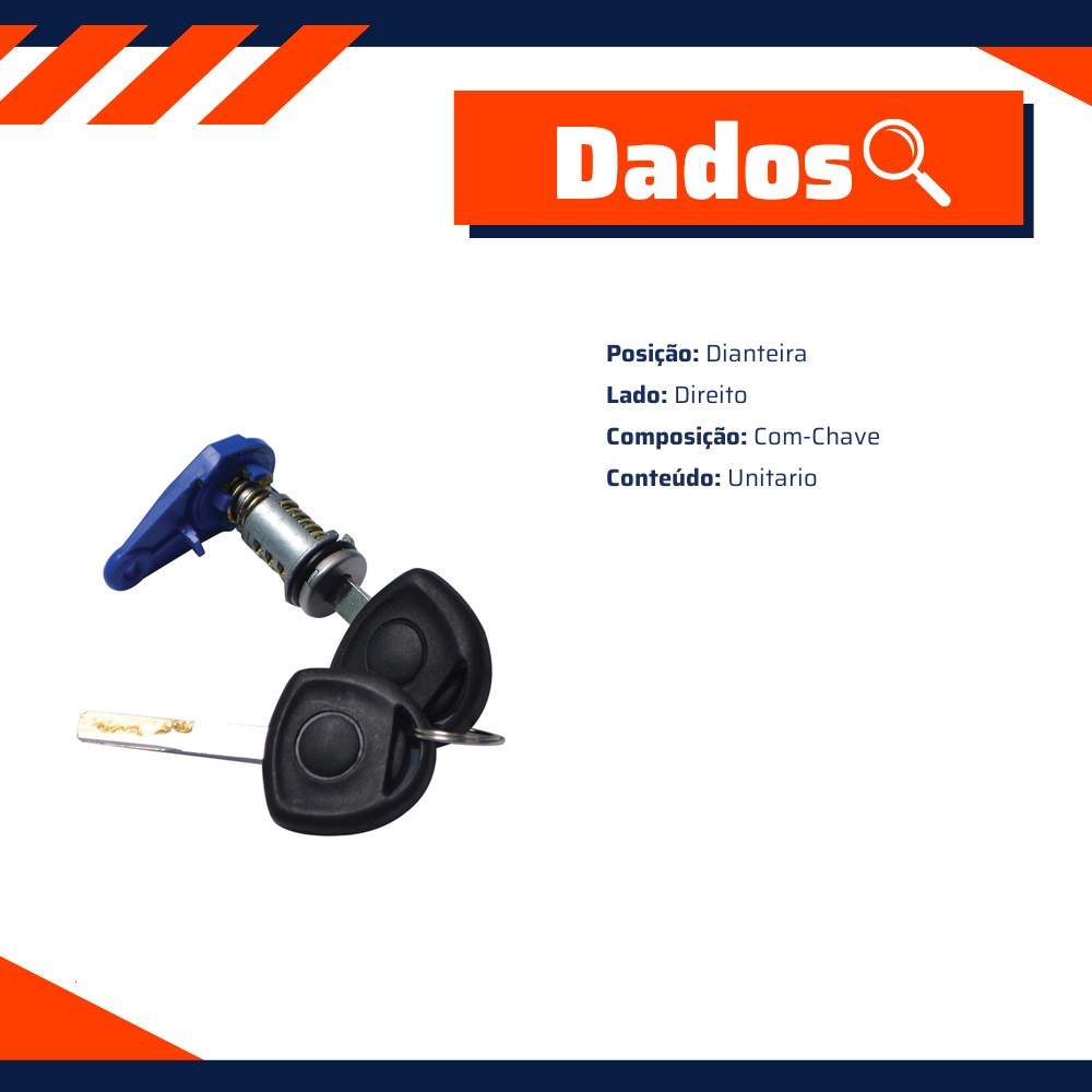 Cilindro da Porta Dianteira para Chevrolet Vectra - Universal Automotive - 41964