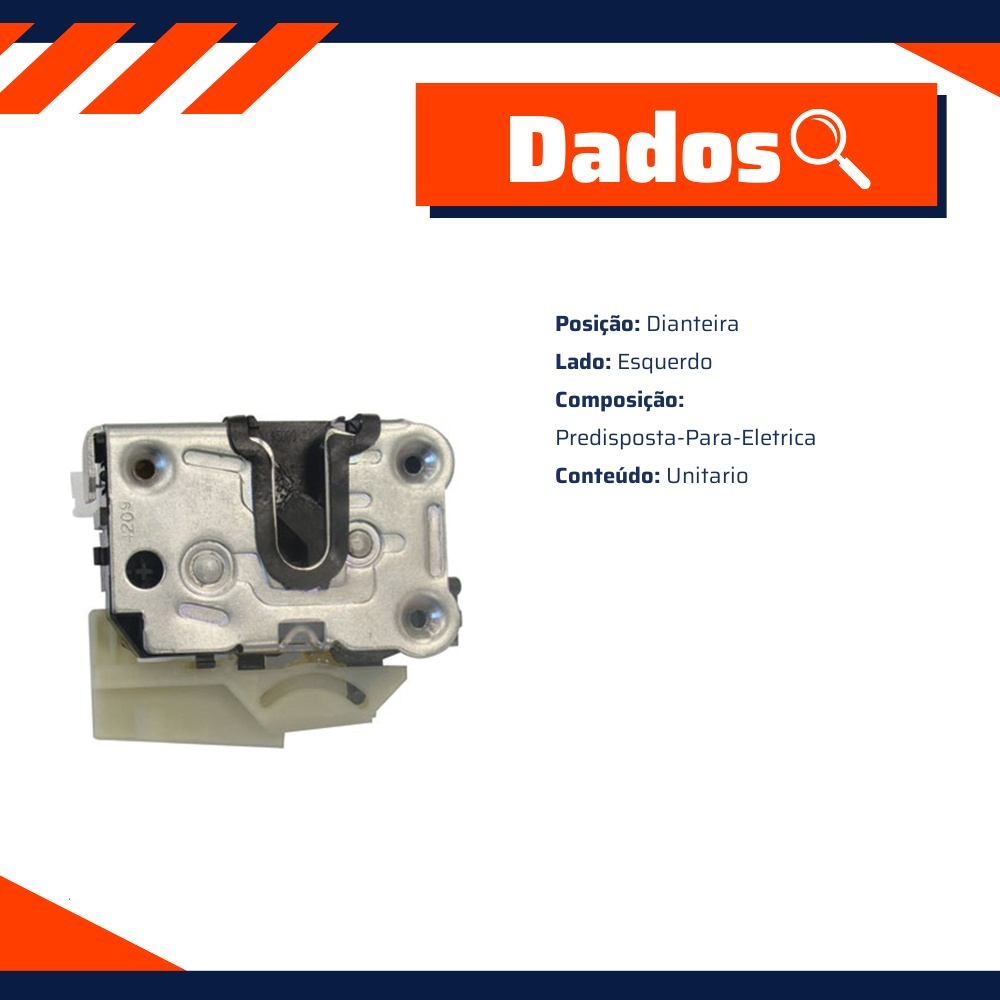Fechadura da Porta para Renault Sandero - Universal Automotive - 11217