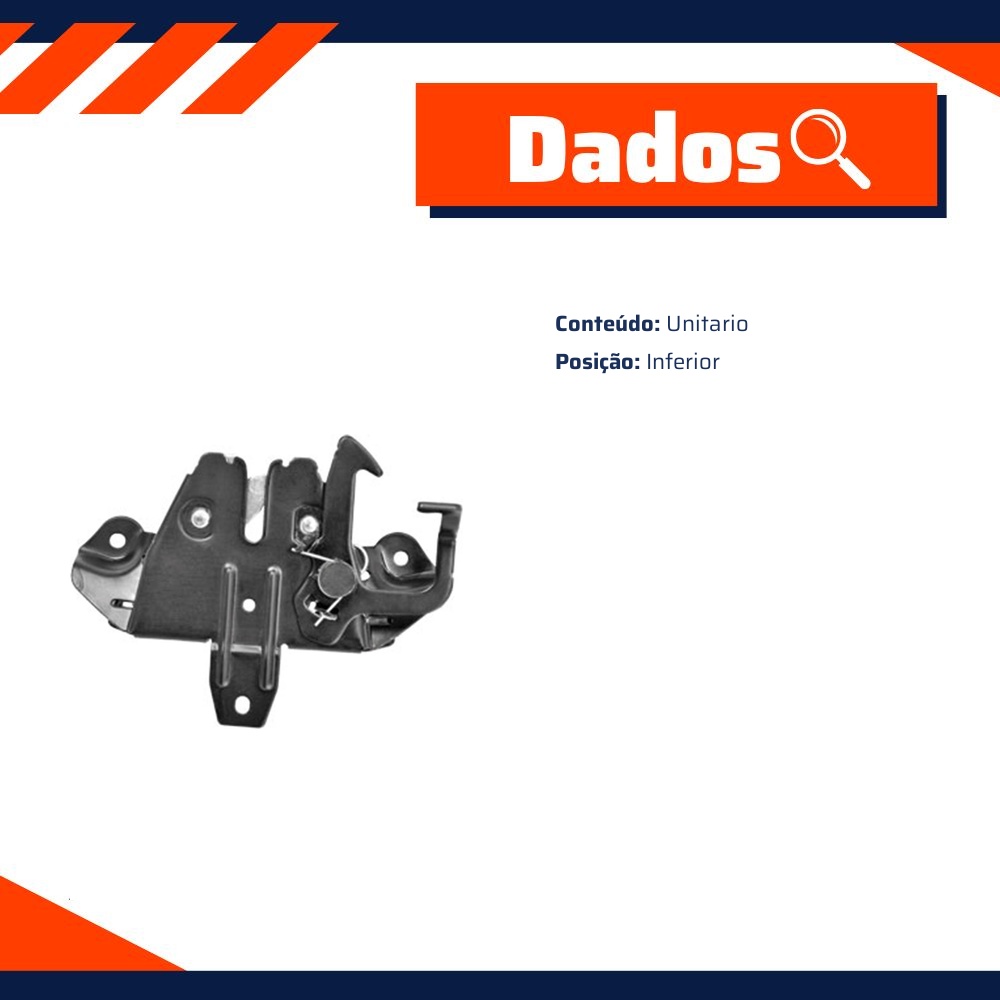 Fechadura do Capô para Mitsubishi Pajero Sport - Universal Automotive - 18212