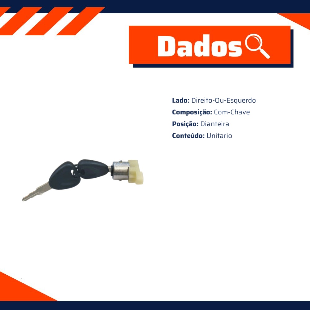 Cilindro da Porta para Renault Kangoo - Universal Automotive - 11684