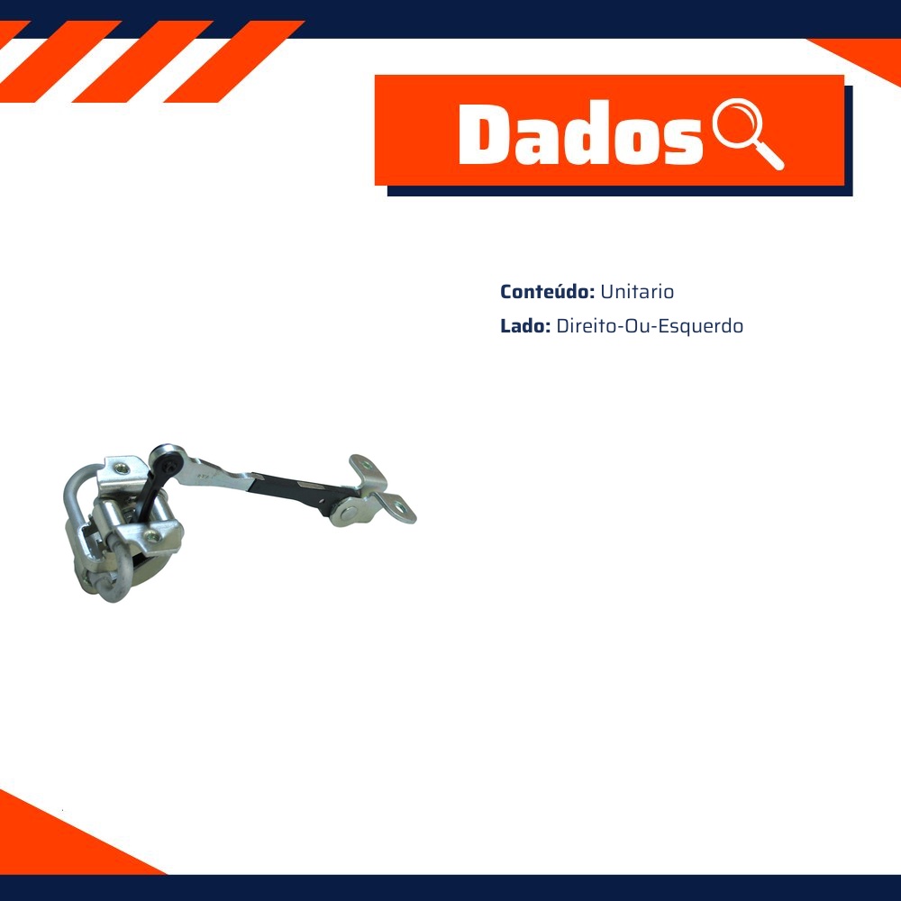 Limitador da Porta do Baú para Fiat Doblo - Universal Automotive - 70854