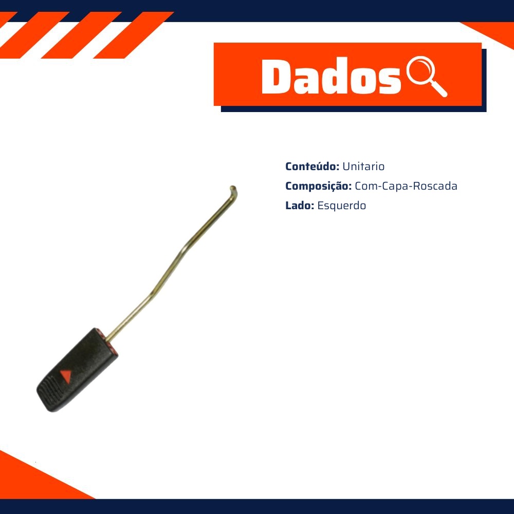 Pino Trava da Porta Traseira para Volkswagen Gol e Parati - Universal Automotive - 22195