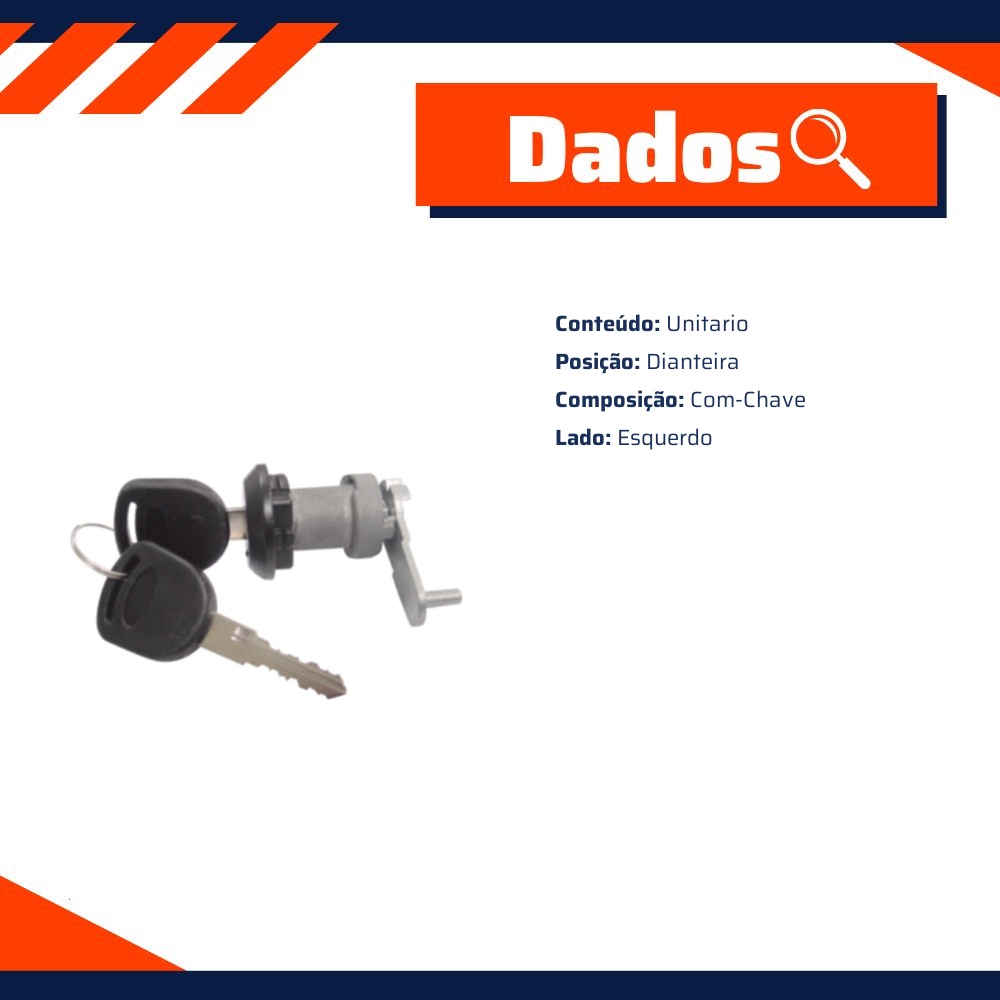 Cilindro da Porta Dianteira para Ford Escort e Verona - Universal Automotive - 30329