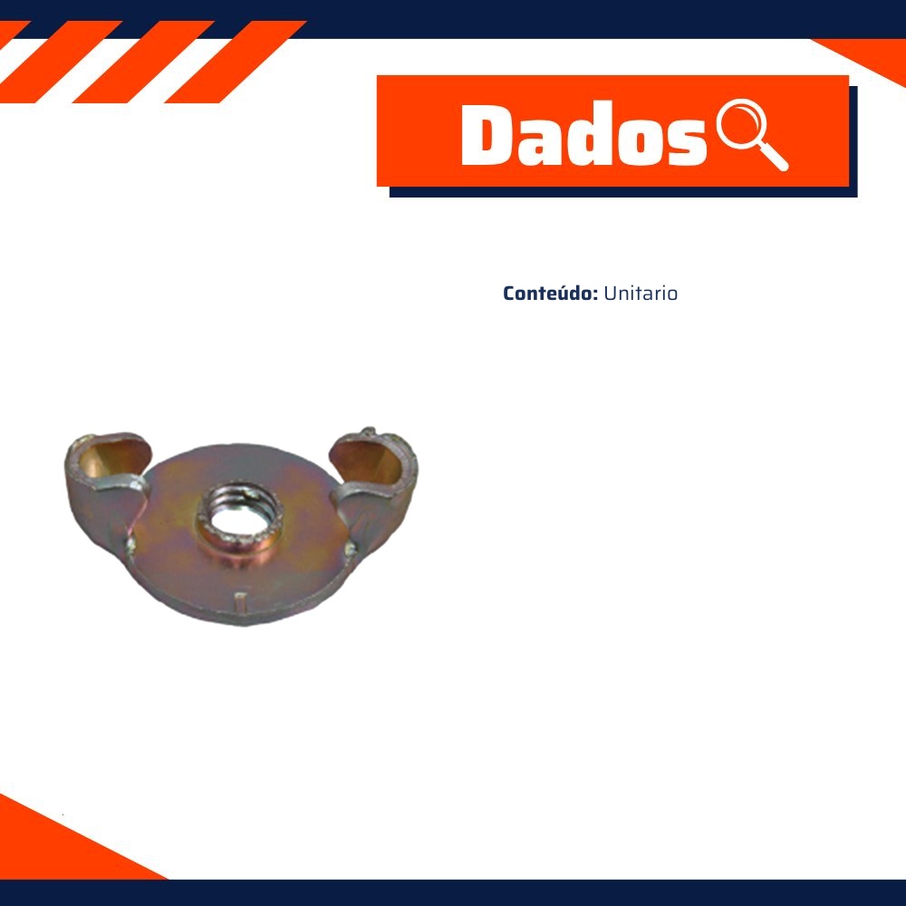 Porca Borboleta do Filtro de Ar para Volkswagen Fusca - Universal Automotive - 22456