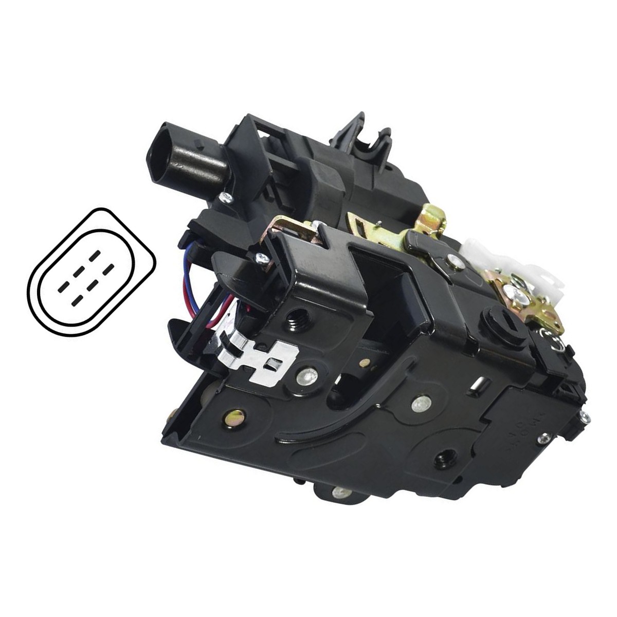 Fechadura Elétrica da Porta Traseira para Volkswagen Golf e Passat - Universal Automotive - 23130