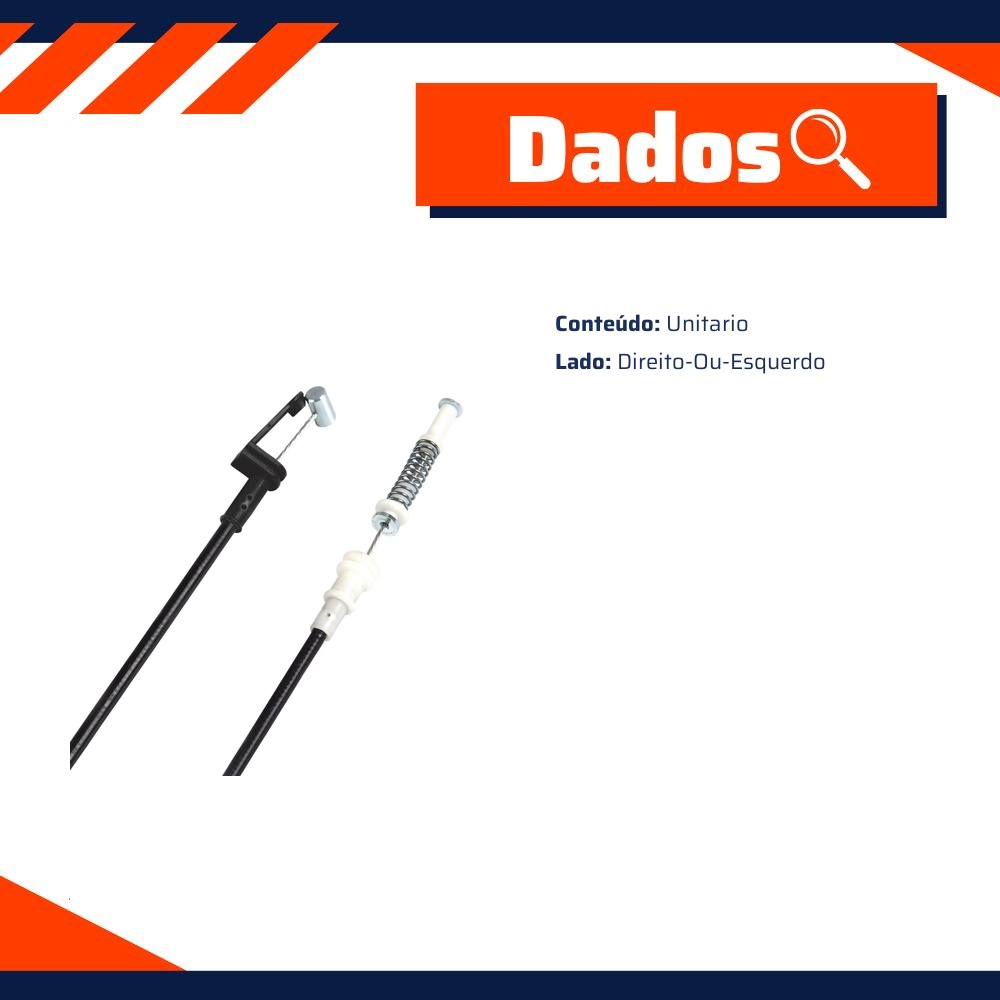 Cabo de Comando da Fechadura da Porta Traseira para Ford Escort e Escort SW - Universal Automotive - 31374